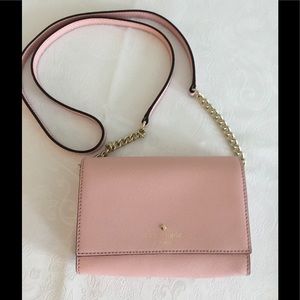 Kate Spade NWOT pink leather mini crossbody bag